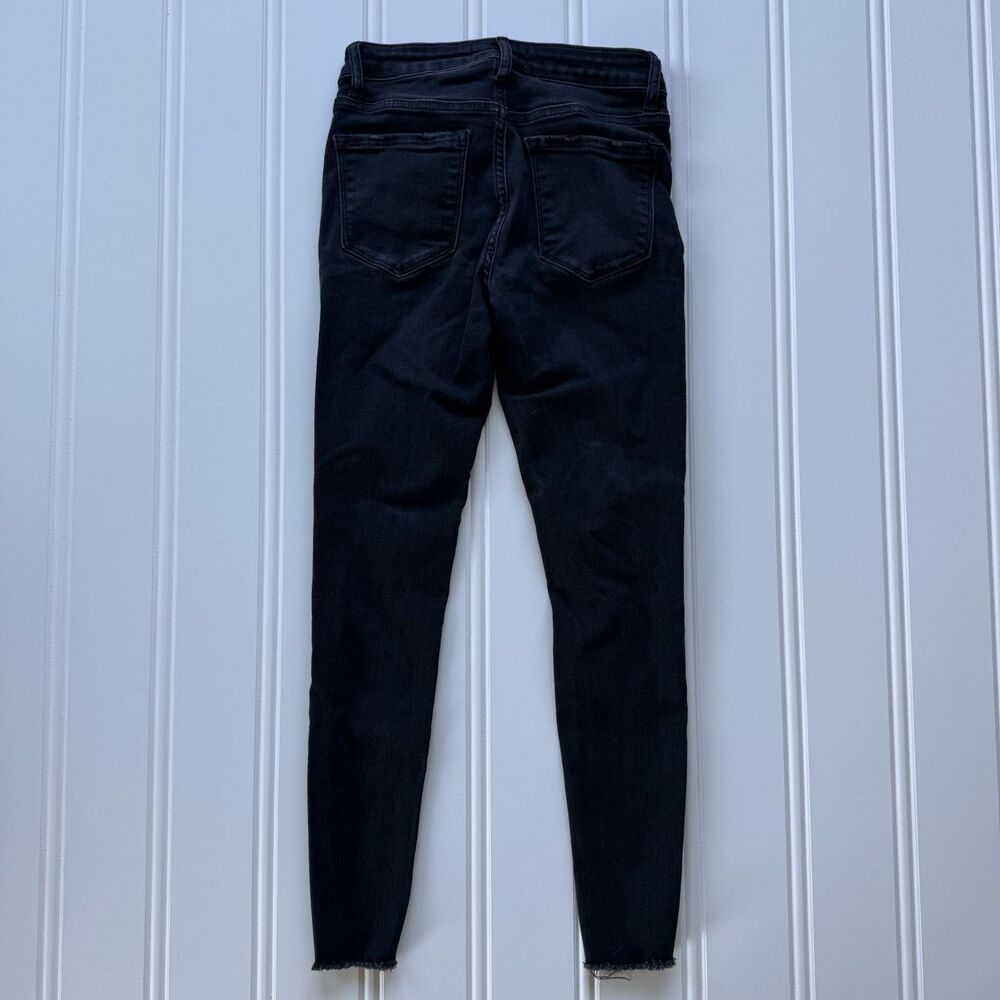 Flying Monkey Black Distressed Skinny Jeans | Edgy Grunge Ripped Denim Pants - Picture 7 of 7